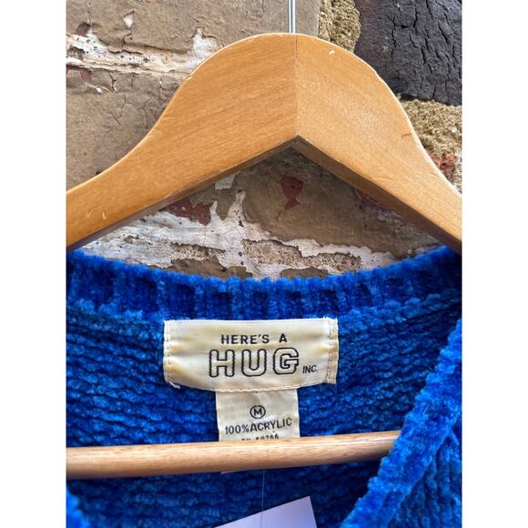 80s Acrylic Patterned Sweater Size M - Picture 2 of 4